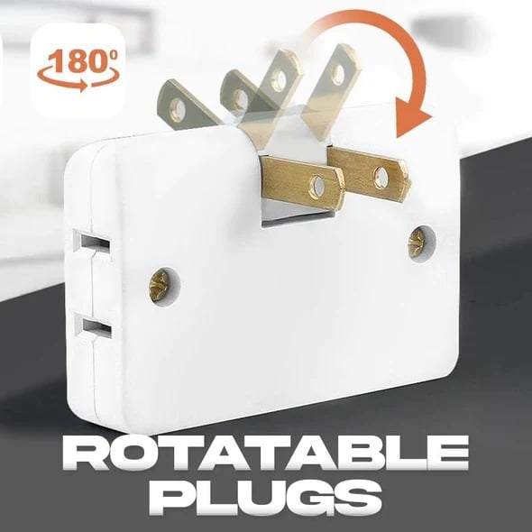 (🔥2025Last Day Promotion - 49% off)2025-180 Degrees Rotatable Socket Converter