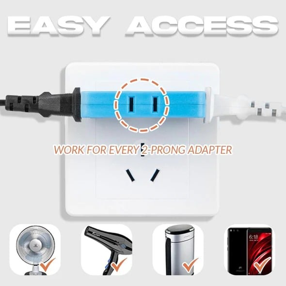 (🔥2025Last Day Promotion - 49% off)2025-180 Degrees Rotatable Socket Converter