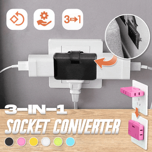 (🔥2025Last Day Promotion - 49% off)2025-180 Degrees Rotatable Socket Converter